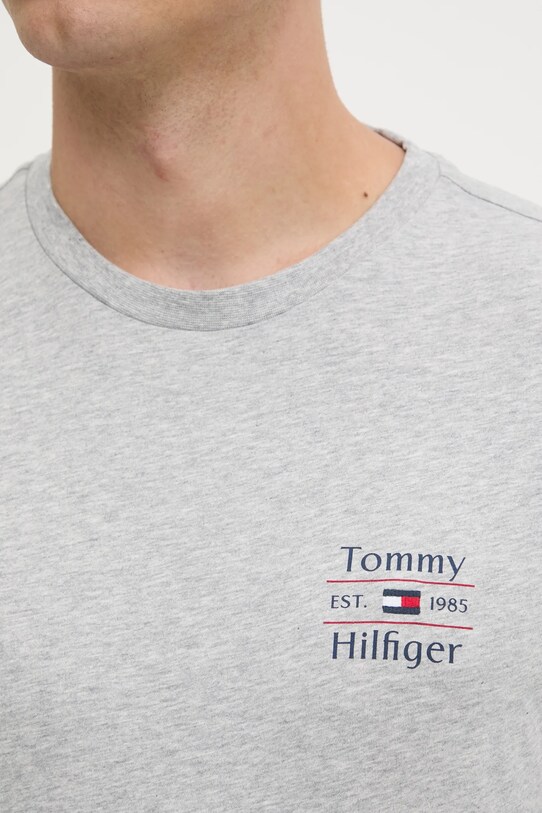 Хлопковая футболка Tommy Hilfiger MW0MW38622 серый