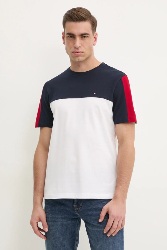 Хлопковая футболка Tommy Hilfiger хлопок тёмно-синий MW0MW39170