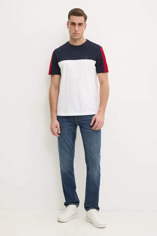 Хлопковая футболка Tommy Hilfiger MW0MW39170 тёмно-синий SS25