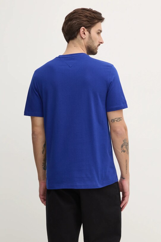 Odzież Tommy Hilfiger t-shirt bawełniany MW0MW39249 niebieski