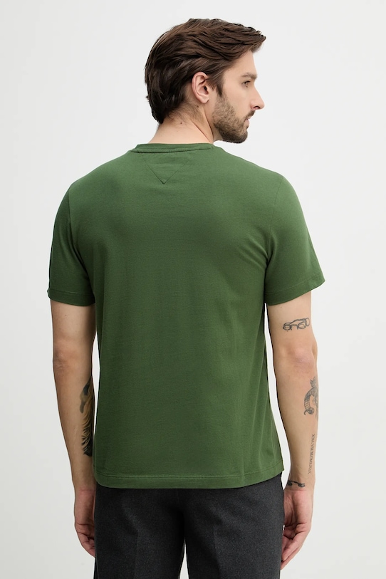 Odzież Tommy Hilfiger t-shirt bawełniany MW0MW39249 zielony