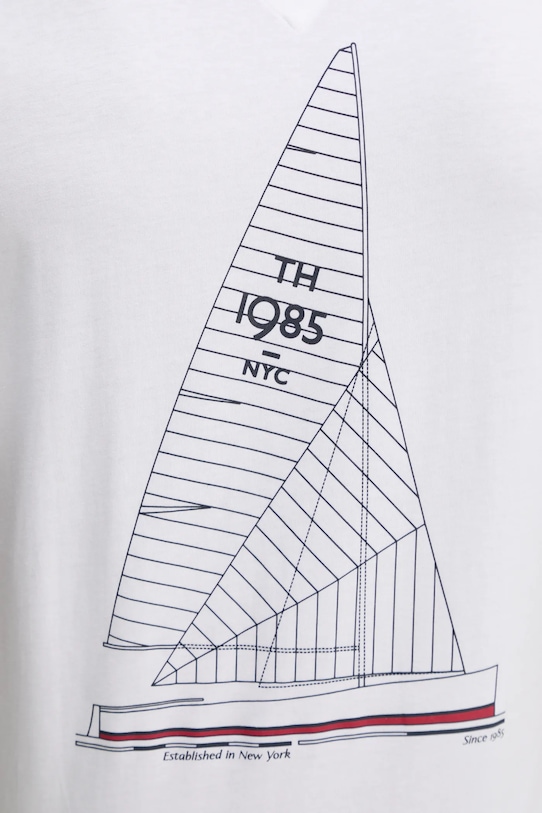 Tommy Hilfiger tricou din bumbac MW0MW38614 alb