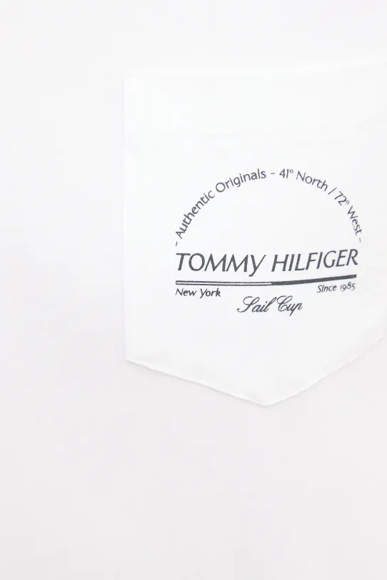 Bavlnené tričko Tommy Hilfiger MW0MW38623 biela