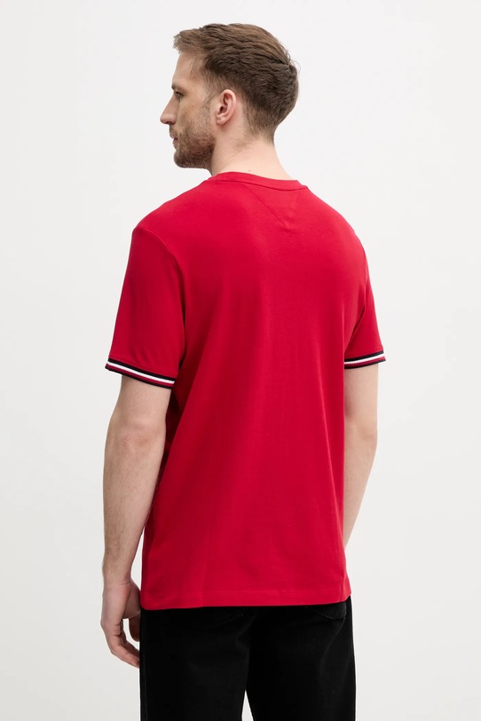 Odzież Tommy Hilfiger t-shirt bawełniany MW0MW38630 czerwony