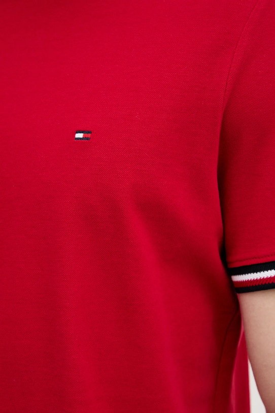 Tommy Hilfiger t-shirt bawełniany MW0MW38630 czerwony