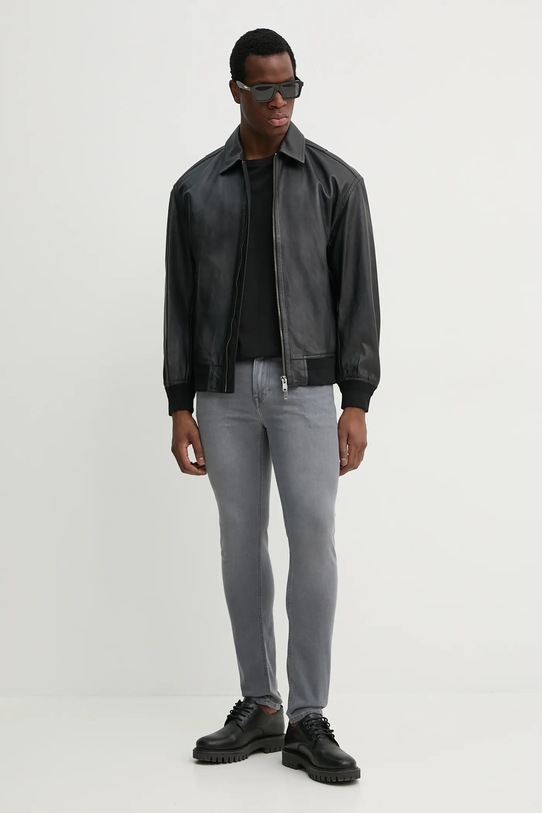 Tommy Hilfiger tricou din bumbac MW0MW38630 negru SS25