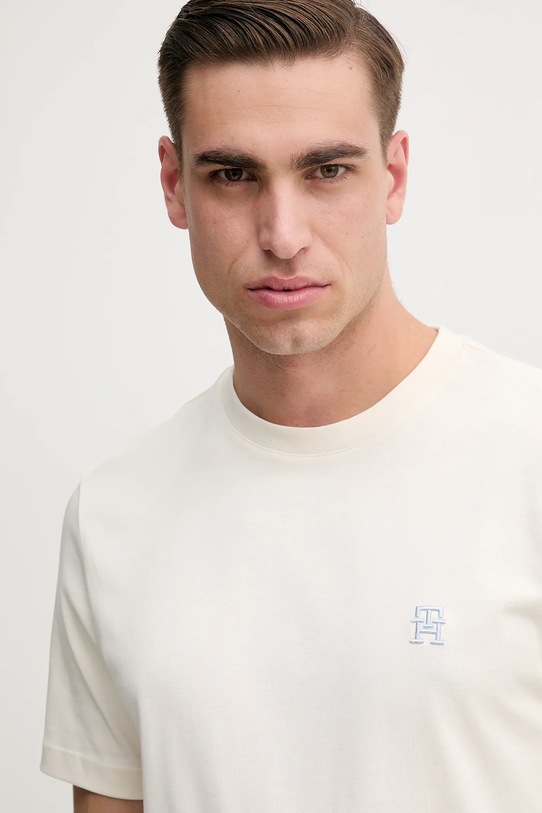 Oblečení Bavlněné tričko Tommy Hilfiger MW0MW39256 béžová