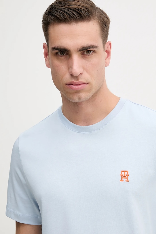 Îmbrăcăminte Tommy Hilfiger tricou din bumbac MW0MW39256 albastru