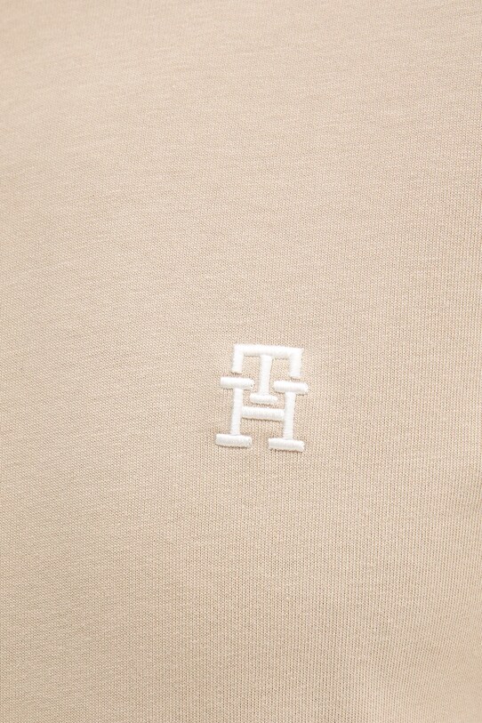 Tommy Hilfiger t-shirt bawełniany beżowy MW0MW39256