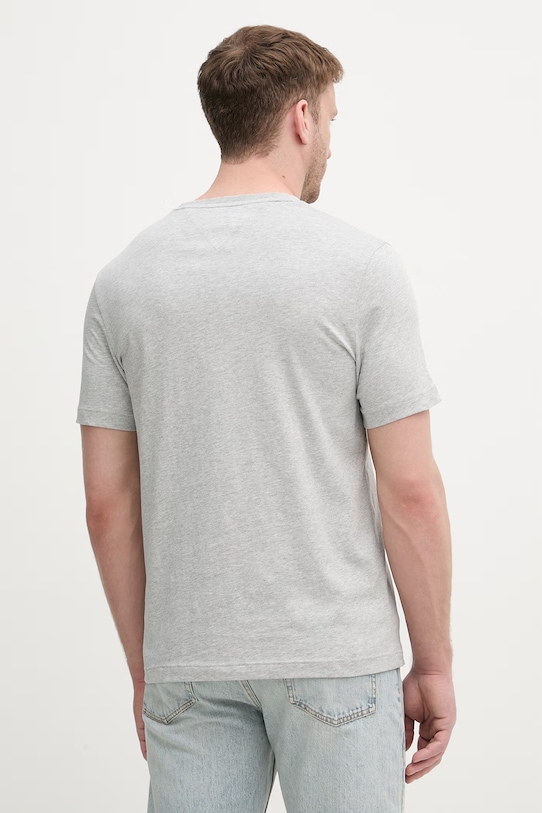 Ρούχα Tommy Hilfiger T-shirt ανδρικό βαμβακερό MW0MW39995 γκρί