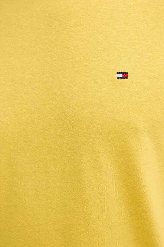 Tommy Hilfiger pamut póló sárga MW0MW39995
