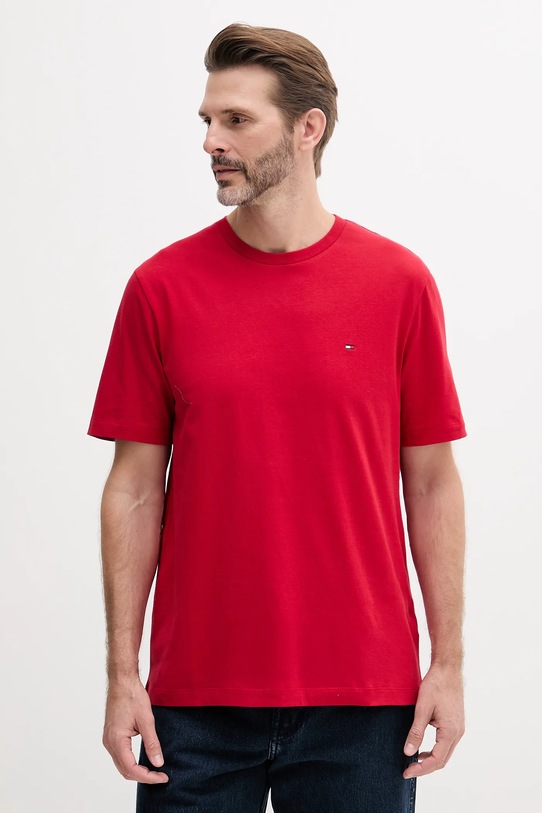 Tommy Hilfiger t-shirt bawełniany bawełna czerwony MW0MW39995