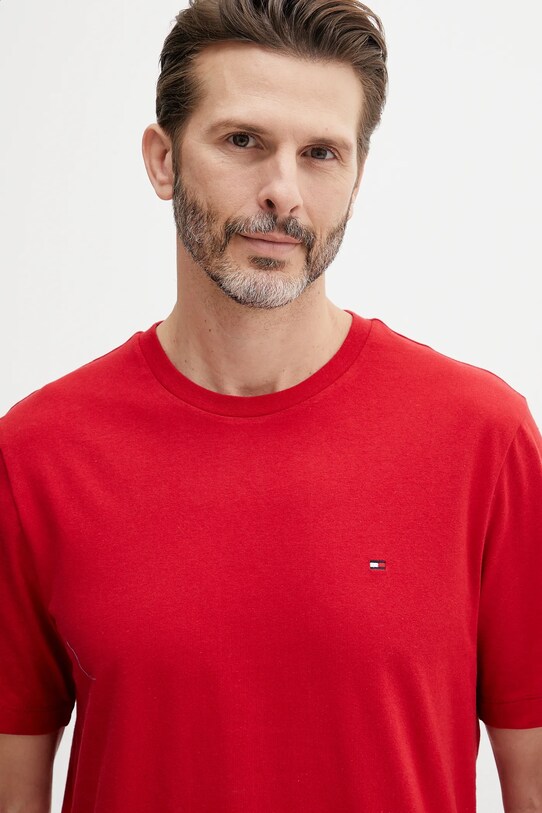 Odzież Tommy Hilfiger t-shirt bawełniany MW0MW39995 czerwony