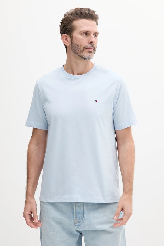 Tommy Hilfiger t-shirt bawełniany bawełna niebieski MW0MW39995