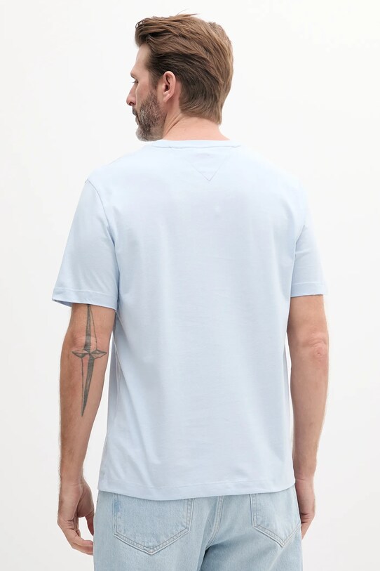 Tommy Hilfiger t-shirt bawełniany MW0MW39995 niebieski SS25
