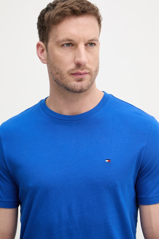 Tommy Hilfiger t-shirt Ανδρικό βαμβακερό μπλε MW0MW39995
