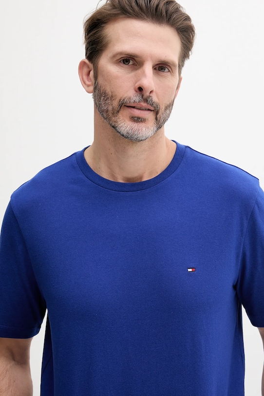 Oblečení Bavlněné tričko Tommy Hilfiger MW0MW39995 námořnická modř