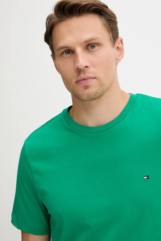 Odzież Tommy Hilfiger t-shirt bawełniany MW0MW39995 zielony