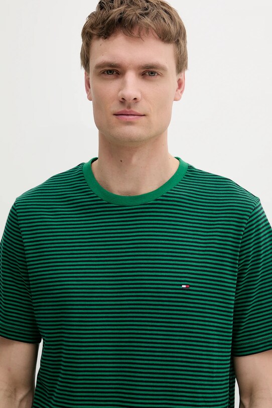 Îmbrăcăminte Tommy Hilfiger tricou din bumbac MW0MW39995 verde