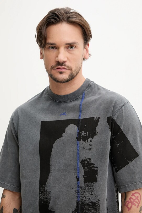 A-COLD-WALL* t-shirt bawełniany szary ACWMTS214