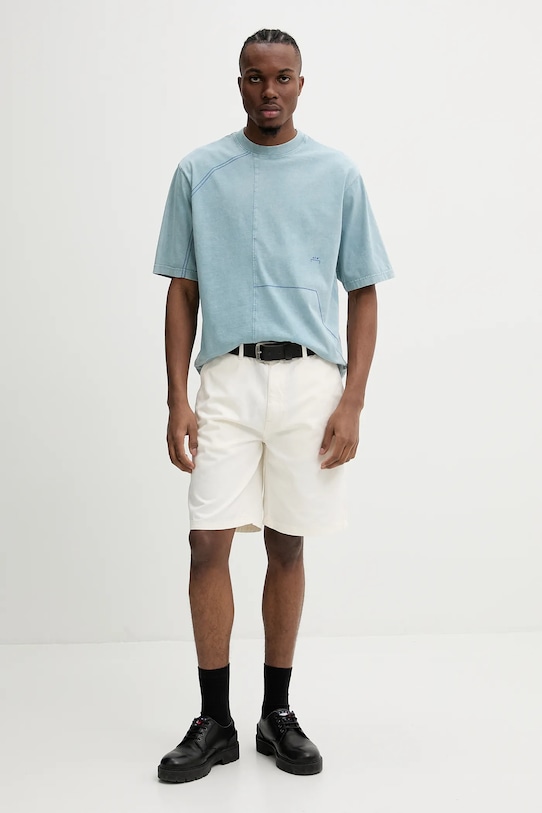 Хлопковая футболка A-COLD-WALL* ACWMTS208 голубой SS25