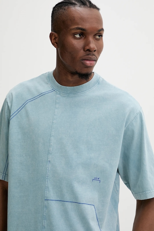 Хлопковая футболка A-COLD-WALL* голубой ACWMTS208