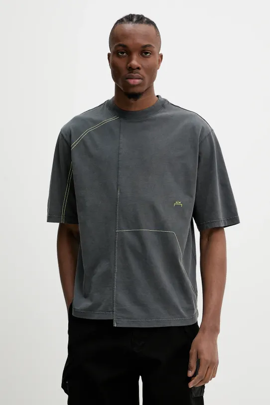 A-COLD-WALL* t-shirt bawełniany aplikacja szary ACWMTS208