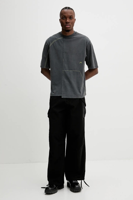 A-COLD-WALL* t-shirt bawełniany ACWMTS208 szary SS25