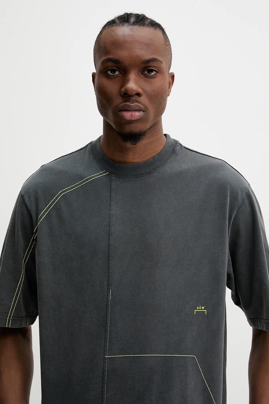 A-COLD-WALL* t-shirt bawełniany szary ACWMTS208