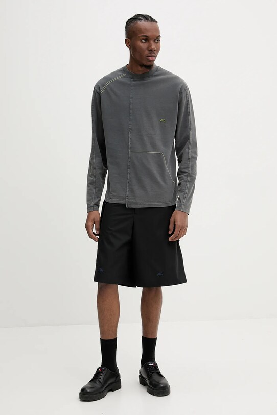 A-COLD-WALL* longsleeve din bumbac ACWMTS207 gri SS25
