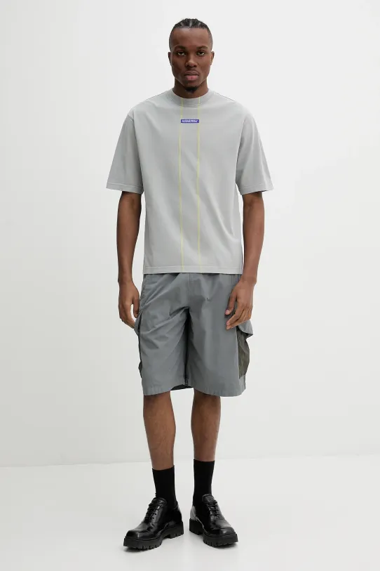 Βαμβακερό μπλουζάκι A-COLD-WALL* ACWMTS205 γκρί SS25