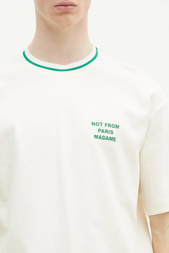 Drôle de Monsieur t-shirt in cotone Le T-Shirt Slogan Sport beige F.TS189.CO002.CM