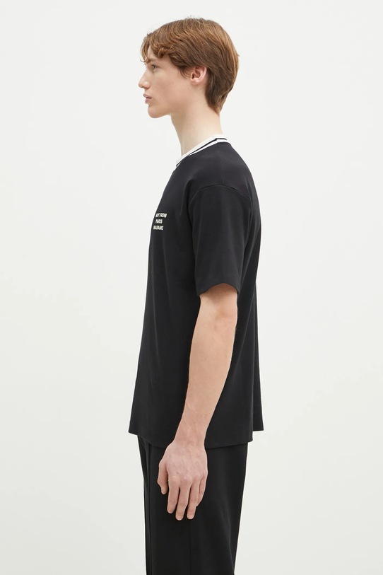 Drôle de Monsieur t-shirt bawełniany Le T-Shirt Slogan Sport F.TS189.CO002.BL czarny SS25