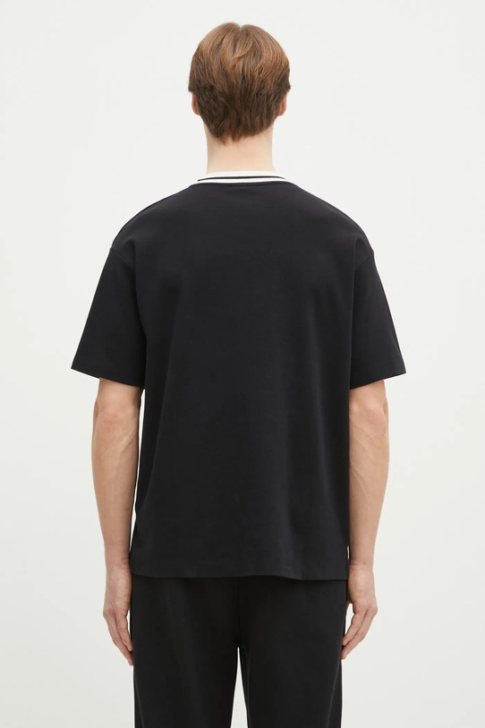 Odzież Drôle de Monsieur t-shirt bawełniany Le T-Shirt Slogan Sport F.TS189.CO002.BL czarny