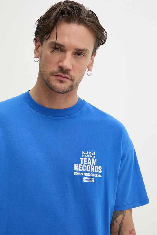 Red Bull Racing x Pepe Jeans tricou din bumbac TEAM RECORDS TEE print violet RM500010