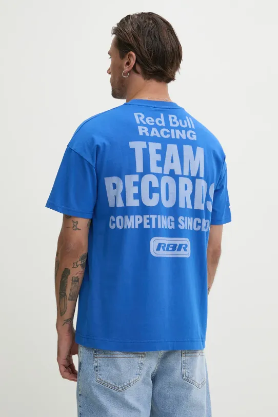 Odzież Red Bull Racing x Pepe Jeans t-shirt bawełniany TEAM RECORDS TEE RM500010 fioletowy