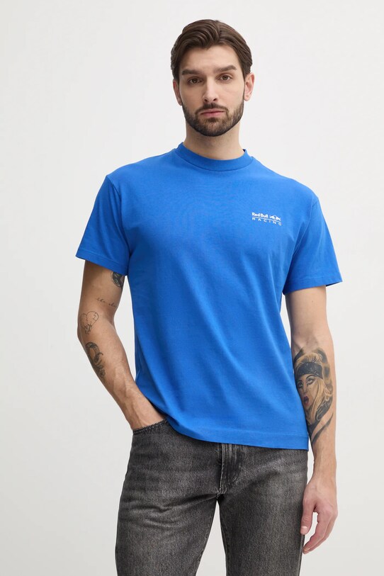 Odzież Red Bull Racing x Pepe Jeans t-shirt bawełniany REDBULL TEAM TEE RM500014 fioletowy
