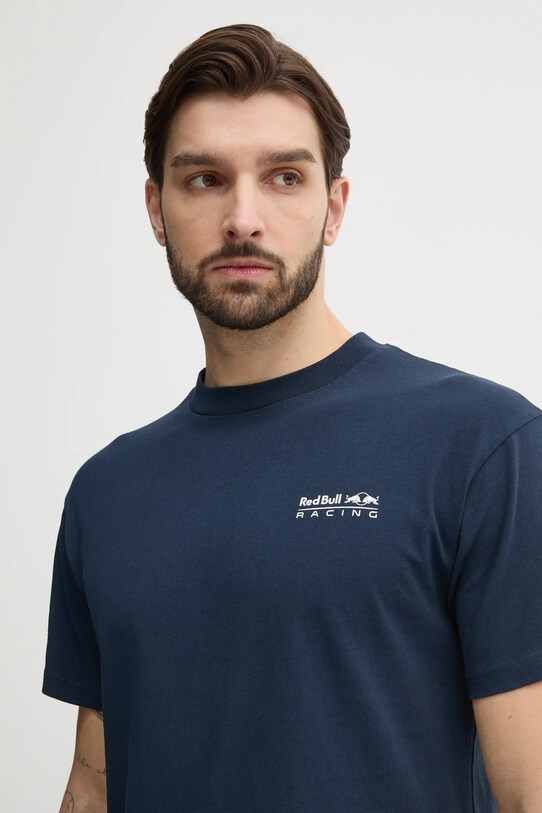 Red Bull Racing x Pepe Jeans t-shirt bawełniany REDBULL TEAM TEE granatowy RM500014