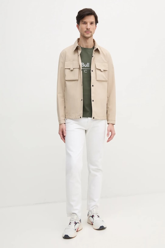 Red Bull Racing x Pepe Jeans tricou din bumbac LOGO TEE RM500016 verde SS25