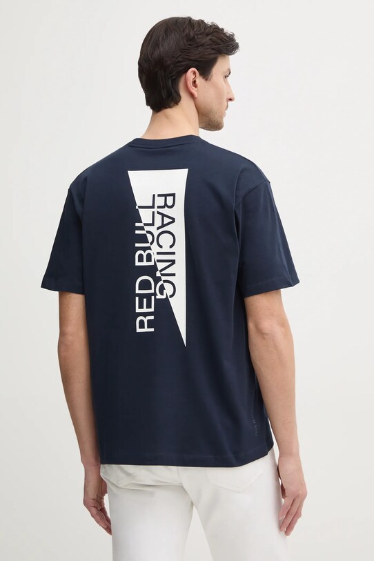 Îmbrăcăminte Red Bull Racing x Pepe Jeans tricou din bumbac ABSTRACT RELIEF TEE RM500018 bleumarin