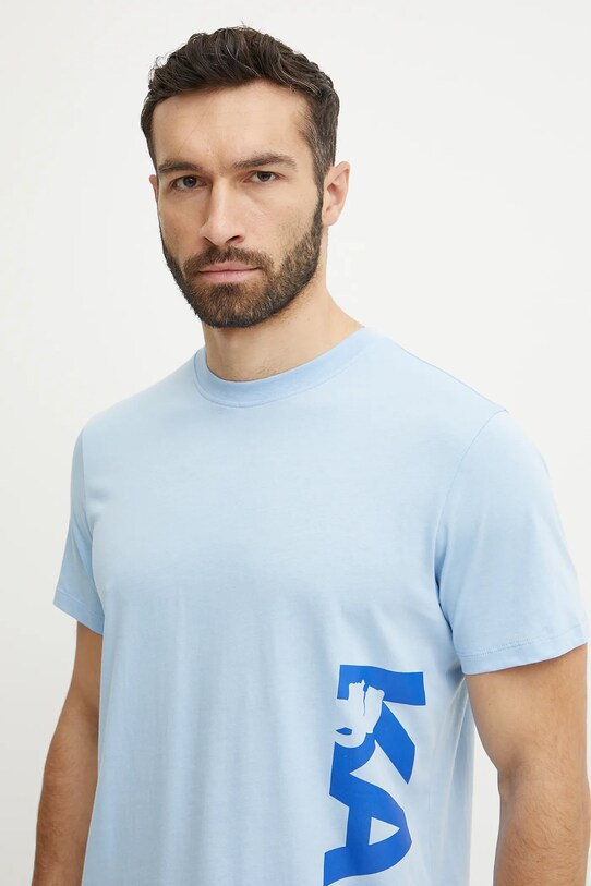 Îmbrăcăminte Karl Lagerfeld tricou din bumbac A2M46038 albastru