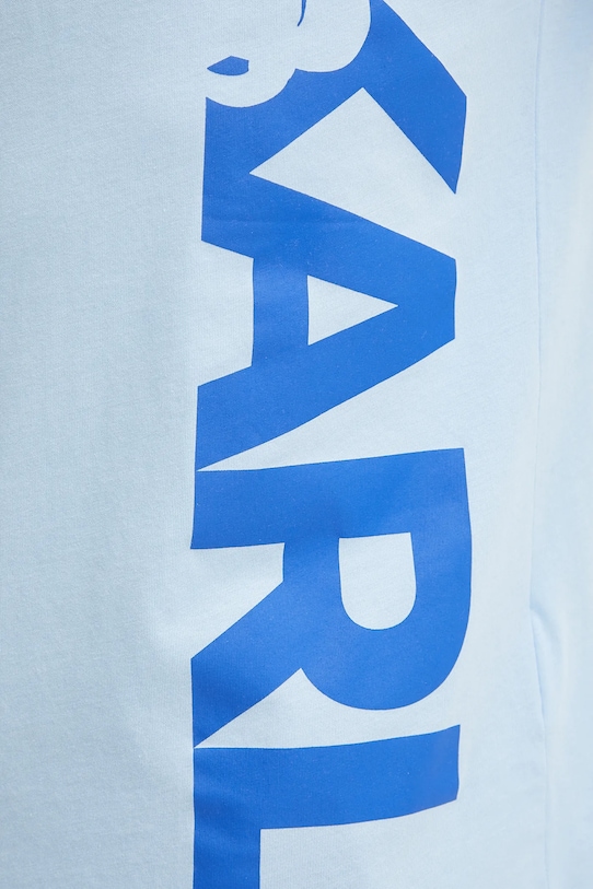 Karl Lagerfeld tricou din bumbac albastru A2M46038