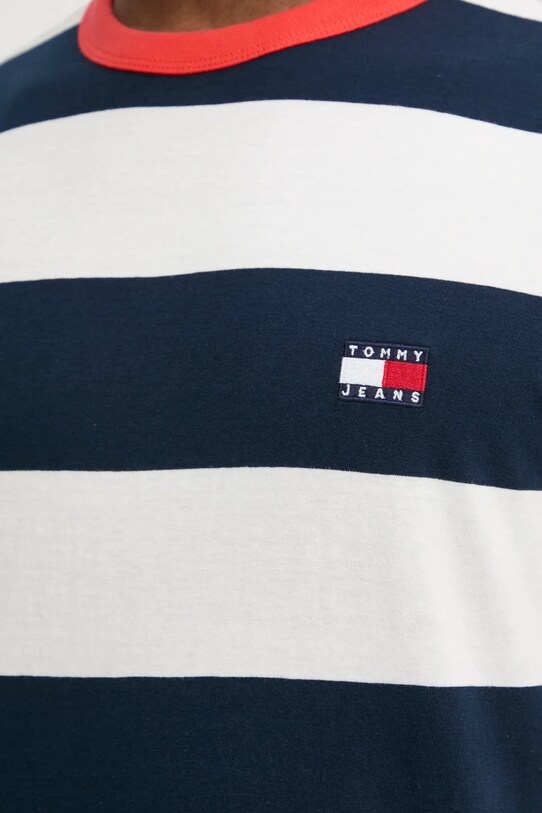 Tommy Jeans t-shirt bawełniany DM0DM20766 granatowy