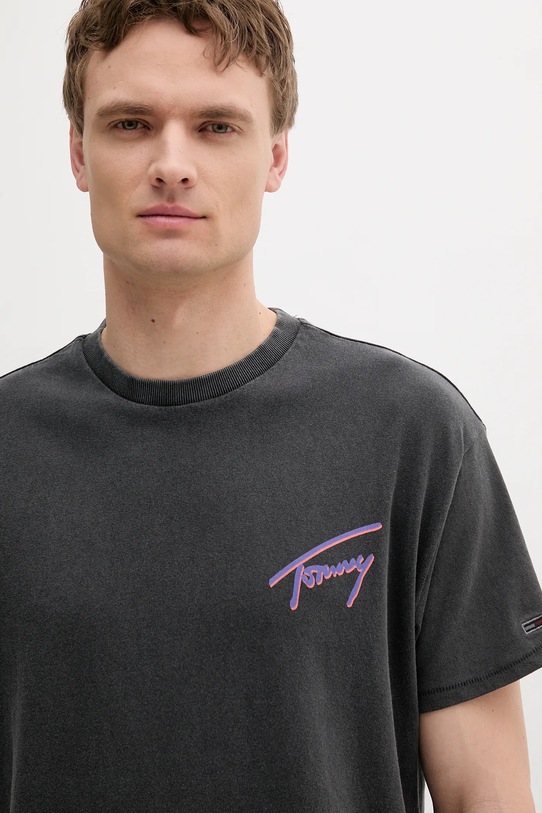 Îmbrăcăminte Tommy Jeans tricou din bumbac DM0DM20768 gri