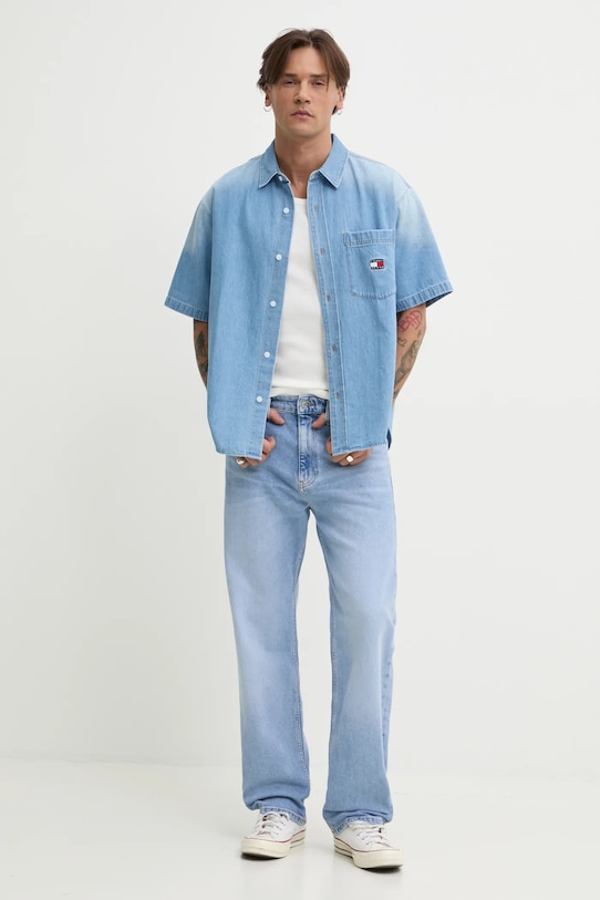 Tommy Jeans tricou din bumbac 2-pack DM0DM20769 bej SS25