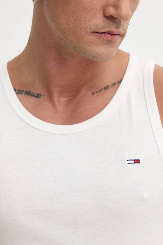 Бавовняна футболка Tommy Jeans 2-pack DM0DM20769 бежевий