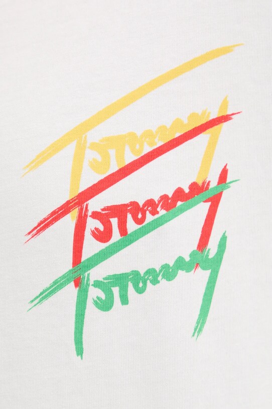 Хлопковая футболка Tommy Jeans DM0DM20771 белый