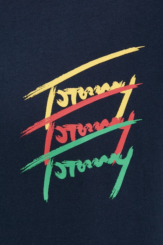 Хлопковая футболка Tommy Jeans DM0DM20771 тёмно-синий