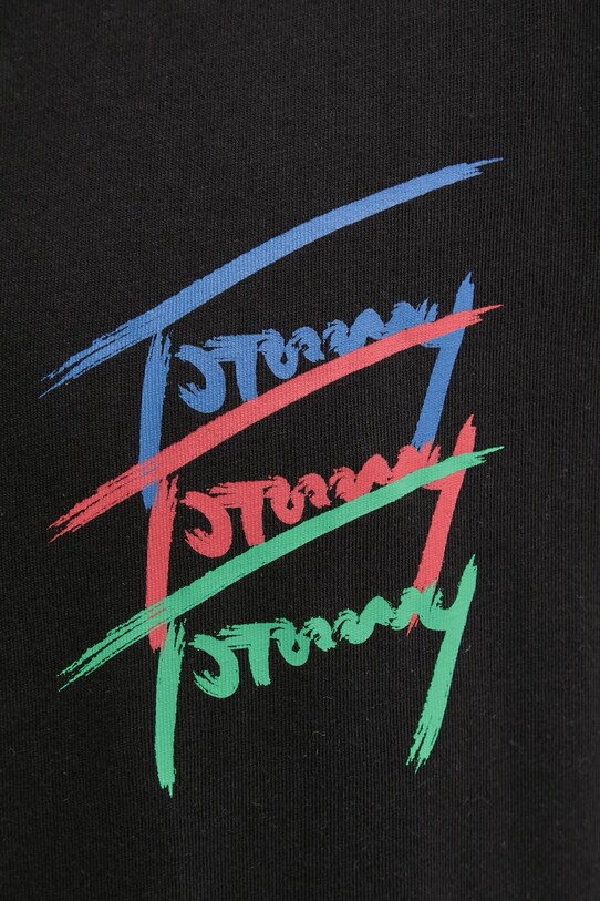 Бавовняна футболка Tommy Jeans DM0DM20771 чорний