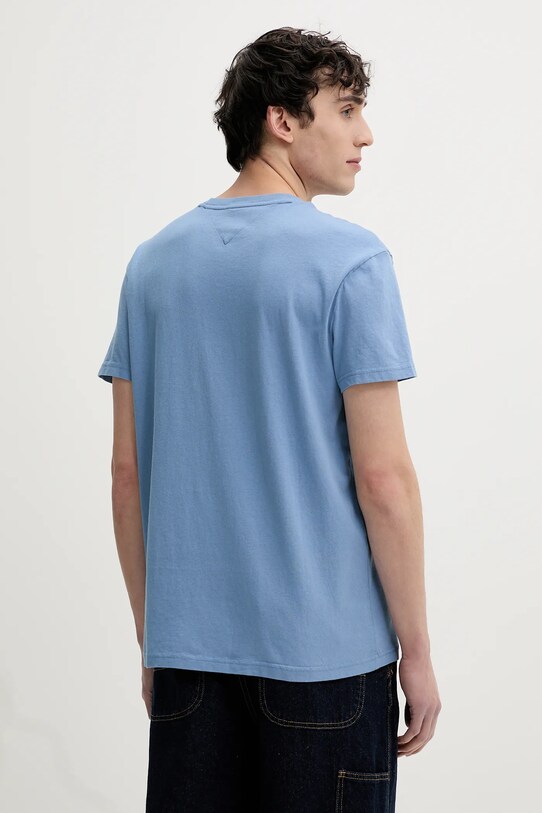 Îmbrăcăminte Tommy Jeans tricou din bumbac DM0DM20773 albastru